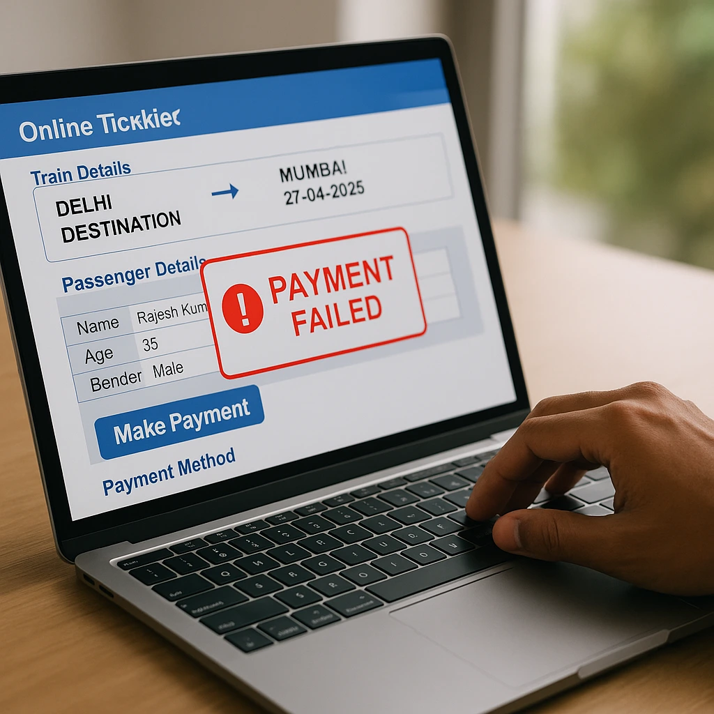 IRCTC Payment Error Fix 2025